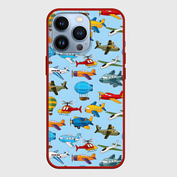 Чехол iPhone 13 Pro Самолёты и вертолёты