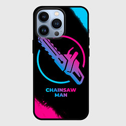 Чехол iPhone 13 Pro Chainsaw Man - neon gradient