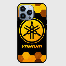 Чехол iPhone 13 Pro Yamaha - gold gradient