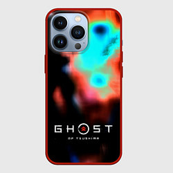 Чехол для iPhone 13 Pro Ghost of Tsushima ninja, цвет: 3D-красный