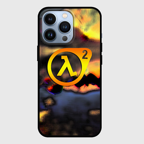 Чехол iPhone 13 Pro Half-life maps / 3D-Черный – фото 1