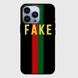 Чехол iPhone 13 Pro Fake зелёная и красная полосы