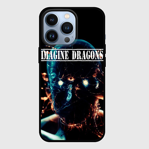 Чехол iPhone 13 Pro Imagine Dragons рок группа / 3D-Черный – фото 1