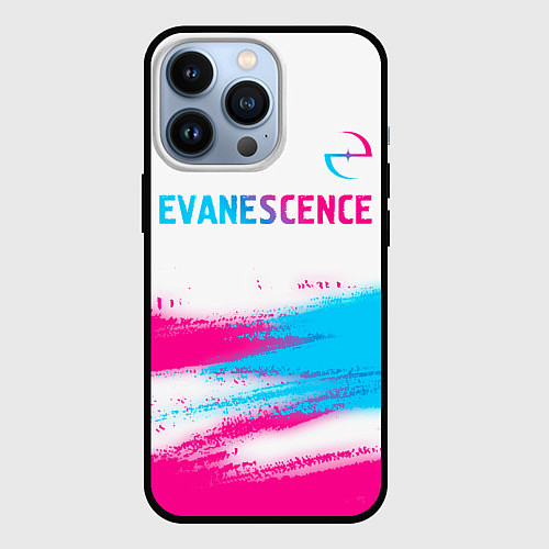 Чехол iPhone 13 Pro Evanescence neon gradient style: символ сверху / 3D-Черный – фото 1
