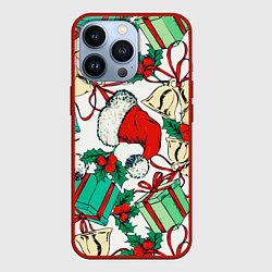 Чехол iPhone 13 Pro Узор с новогодними падарками