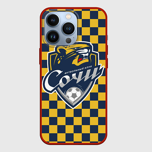 Чехол iPhone 13 Pro FC Sochi - ФК Сочи / 3D-Красный – фото 1