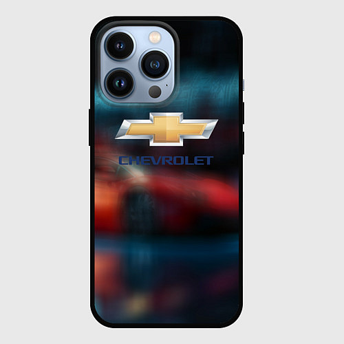 Чехол iPhone 13 Pro Chevrolet sport / 3D-Черный – фото 1