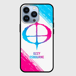 Чехол iPhone 13 Pro Ozzy Osbourne neon gradient style