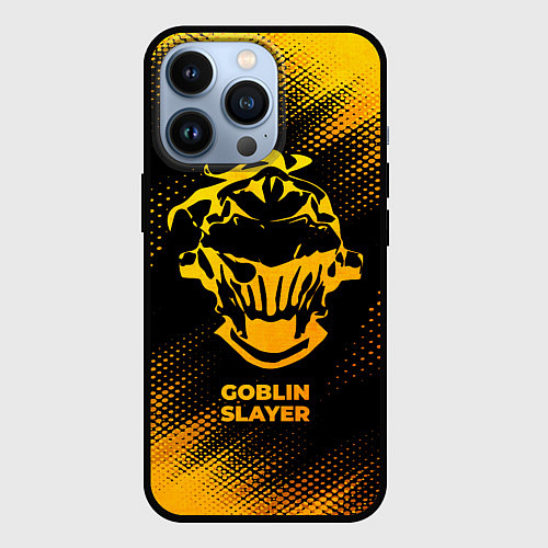 Чехол iPhone 13 Pro Goblin Slayer - gold gradient / 3D-Черный – фото 1