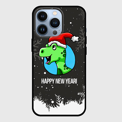 Чехол iPhone 13 Pro Happy new year 2024 / 3D-Черный – фото 1