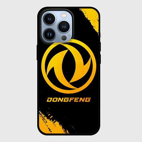 Чехол iPhone 13 Pro Dongfeng - gold gradient / 3D-Черный – фото 1