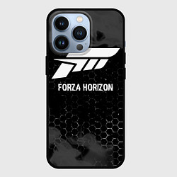 Чехол iPhone 13 Pro Forza Horizon glitch на темном фоне