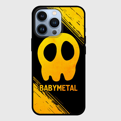 Чехол iPhone 13 Pro Babymetal - gold gradient / 3D-Черный – фото 1