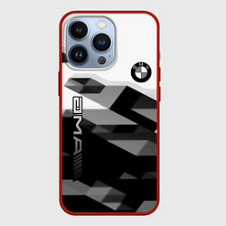 Чехол для iPhone 13 Pro Bmw sport geometry, цвет: 3D-красный
