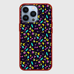 Чехол для iPhone 13 Pro Неоновая ведьмочка, цвет: 3D-красный