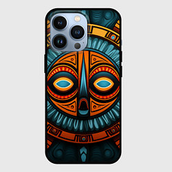 Чехол для iPhone 13 Pro Орнамент в африканском стиле, цвет: 3D-черный