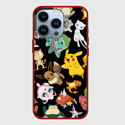 Чехол iPhone 13 Pro Пикачу и другие покемоны