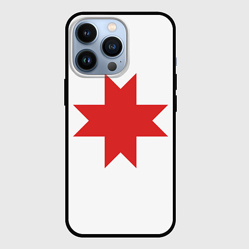 Чехол iPhone 13 Pro Флаг Удмуртии / 3D-Черный – фото 1