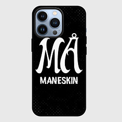 Чехол для iPhone 13 Pro Maneskin glitch на темном фоне, цвет: 3D-черный