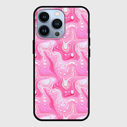 Чехол iPhone 13 Pro Розовые разводы краски