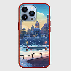 Чехол iPhone 13 Pro Зимний большой город