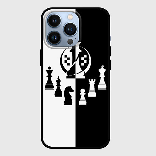 Чехол iPhone 13 Pro Шахматист гроссмейстер / 3D-Черный – фото 1