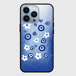 Чехол для iPhone 13 Pro Незабудка, цвет: 3D-черный