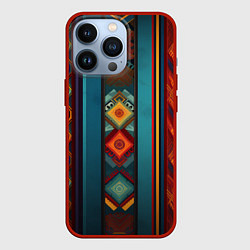 Чехол iPhone 13 Pro Этнический орнамент в вертикальную полоску