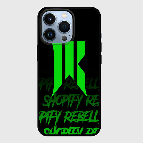 Чехол iPhone 13 Pro Shopify Rebellion / 3D-Черный – фото 1