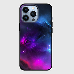 Чехол iPhone 13 Pro Бескрайний космос фиолетовый