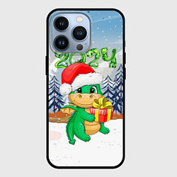 Чехол для iPhone 13 Pro Дракончик с подарком, цвет: 3D-черный