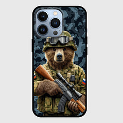 Чехол iPhone 13 Pro Снайпер русский медведь