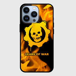 Чехол для iPhone 13 Pro Gears of War - gold gradient, цвет: 3D-черный