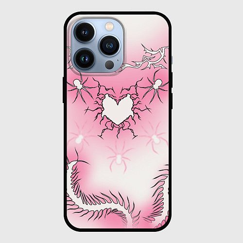 Чехол iPhone 13 Pro Сердце сколопендры / 3D-Черный – фото 1