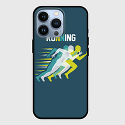 Чехол для iPhone 13 Pro Бег, цвет: 3D-черный
