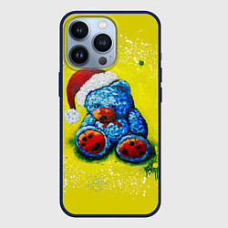 Чехол для iPhone 13 Pro Плюшевый синий Санта, цвет: 3D-тёмно-синий