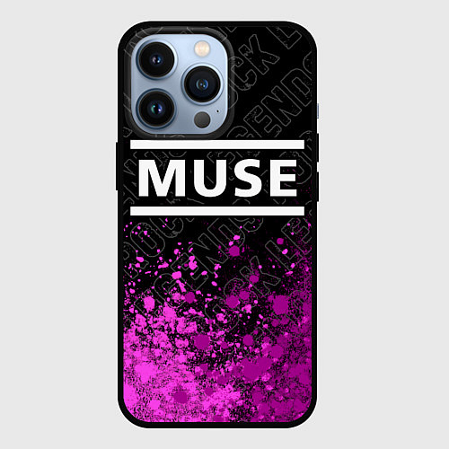 Чехол iPhone 13 Pro Muse rock legends посередине / 3D-Черный – фото 1
