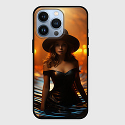 Чехол для iPhone 13 Pro Красавица ведьма, цвет: 3D-черный