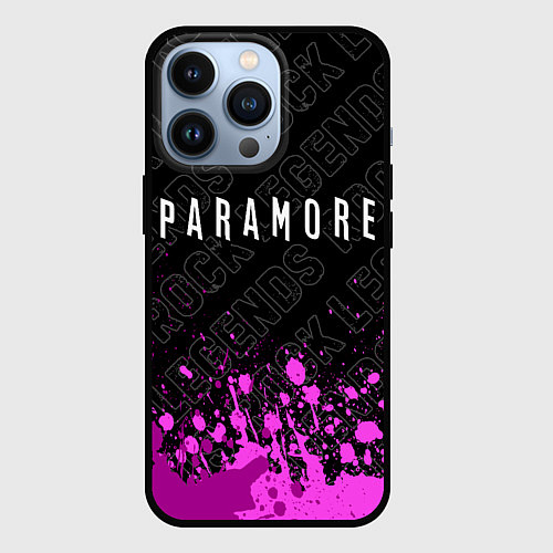 Чехол iPhone 13 Pro Paramore rock legends посередине / 3D-Черный – фото 1