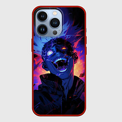 Чехол iPhone 13 Pro Сатору Годжо в безумии - Магическая битва