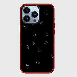 Чехол для iPhone 13 Pro Один такой грустный, цвет: 3D-красный