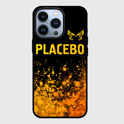Чехол для iPhone 13 Pro Placebo - gold gradient посередине, цвет: 3D-черный