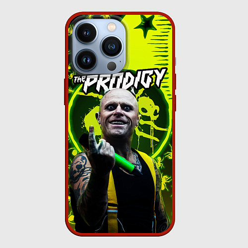 Чехол iPhone 13 Pro The Prodigy Keith Flint / 3D-Красный – фото 1