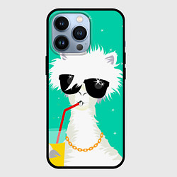 Чехол iPhone 13 Pro Лама - альпака на чиле