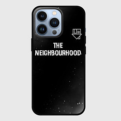 Чехол для iPhone 13 Pro The Neighbourhood glitch на темном фоне посередине, цвет: 3D-черный