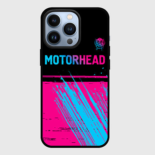 Чехол iPhone 13 Pro Motorhead - neon gradient посередине / 3D-Черный – фото 1