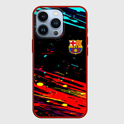 Чехол для iPhone 13 Pro Barcelona краски, цвет: 3D-красный