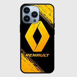 Чехол iPhone 13 Pro Renault - gold gradient