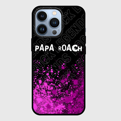 Чехол iPhone 13 Pro Papa Roach rock legends посередине / 3D-Черный – фото 1