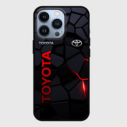 Чехол iPhone 13 Pro Toyota - плиты с эффектом свечения